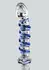 TOYJOY GLASS WORXX G-Spot Gemstone Curved Glass Intimate Device Blue