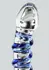 TOYJOY GLASS WORXX G-Spot Gemstone Curved Glass Intimate Device Blue