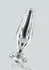 TOYJOY GLASS WORXX Star Sparkler - Glass Plug, Tapered, Clear