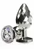 TOYJOY Disco Diamond Plug Large Aluminum Gem Base Silver