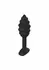 ToyJoy Swirl Plug Black 9.2 cm - Textured Silicone Anal Model