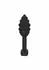 ToyJoy Swirl Plug Black 9.2 cm - Textured Silicone Anal Model