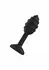 ToyJoy Swirl Plug Black 9.2 cm - Textured Silicone Anal Model