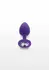 TOYJOY Diamond Booty Jewel Small Silicone Plug with Gemstone Accent