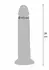 ToyJoy Foreskin Dong vibrirajući silikonski dildo 24 cm dvostruke gustine sa daljinskim upravljačem