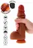 ToyJoy vibrirajući silikonski dildo sa kožicom 20 cm Dual Density sa daljinskim upravljačem