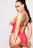 Kinky Diva Coquette bodi bez korpica i sa otvorenim preponama podesive trake crni S/M