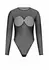 Kinky Diva Provocative Cupless Body Insane Sexy Collection crni mrežasti bodi sa podesivim kopčanjem