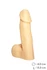 Dildo šuplji telesni l 155mm D 40mm art. 100-07 BU SB