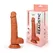 Dildo l radnog dela 140 mm d 34 mm, boja mulat, silikon art. ER-30051