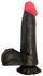 Dildo je crn sa crvenim REALISTIKOM u laminatu l 185 mm d 40 mm art. 391600